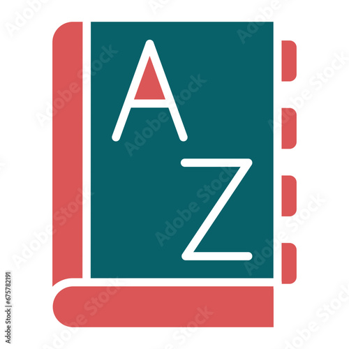 Vector Design Dictionary Icon Style