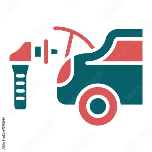 Vector Design Car Trunk Cleaning Icon Style