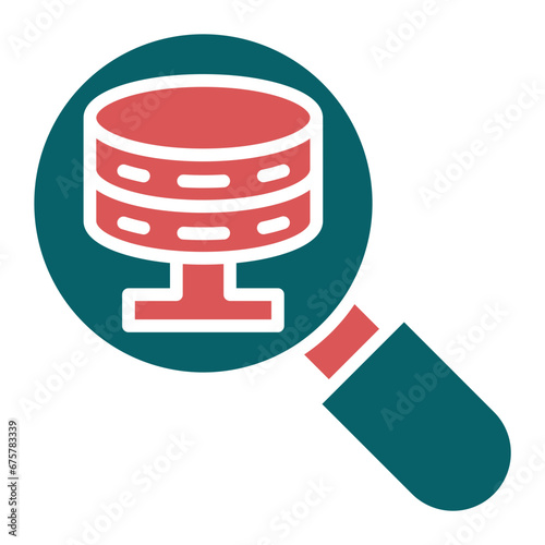 Vector Design Search Database Icon Style