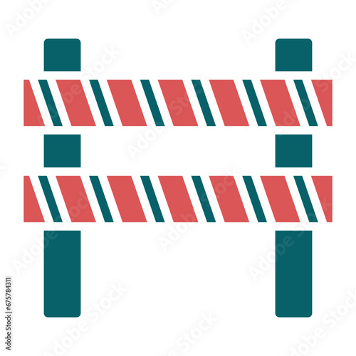 Vector Design Road Obstruction Icon Style