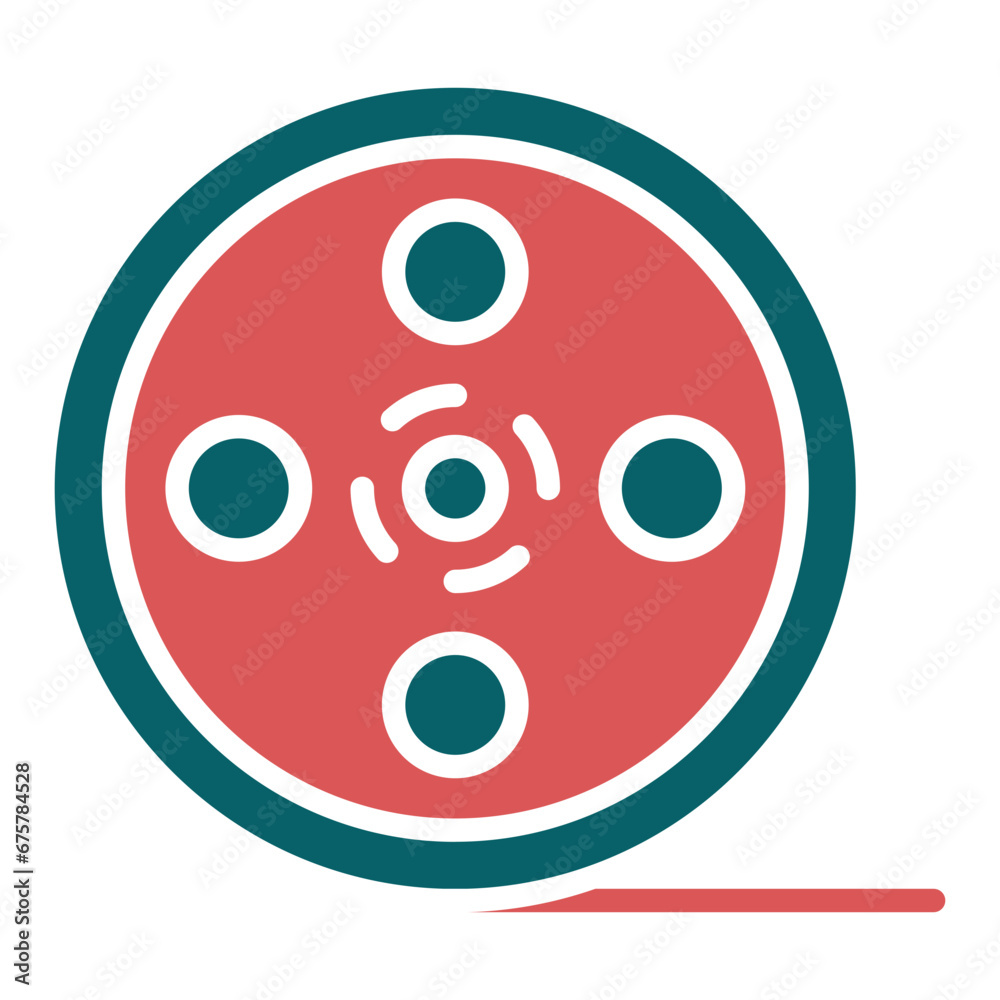 Obraz premium Vector Design Film Reel Icon Style