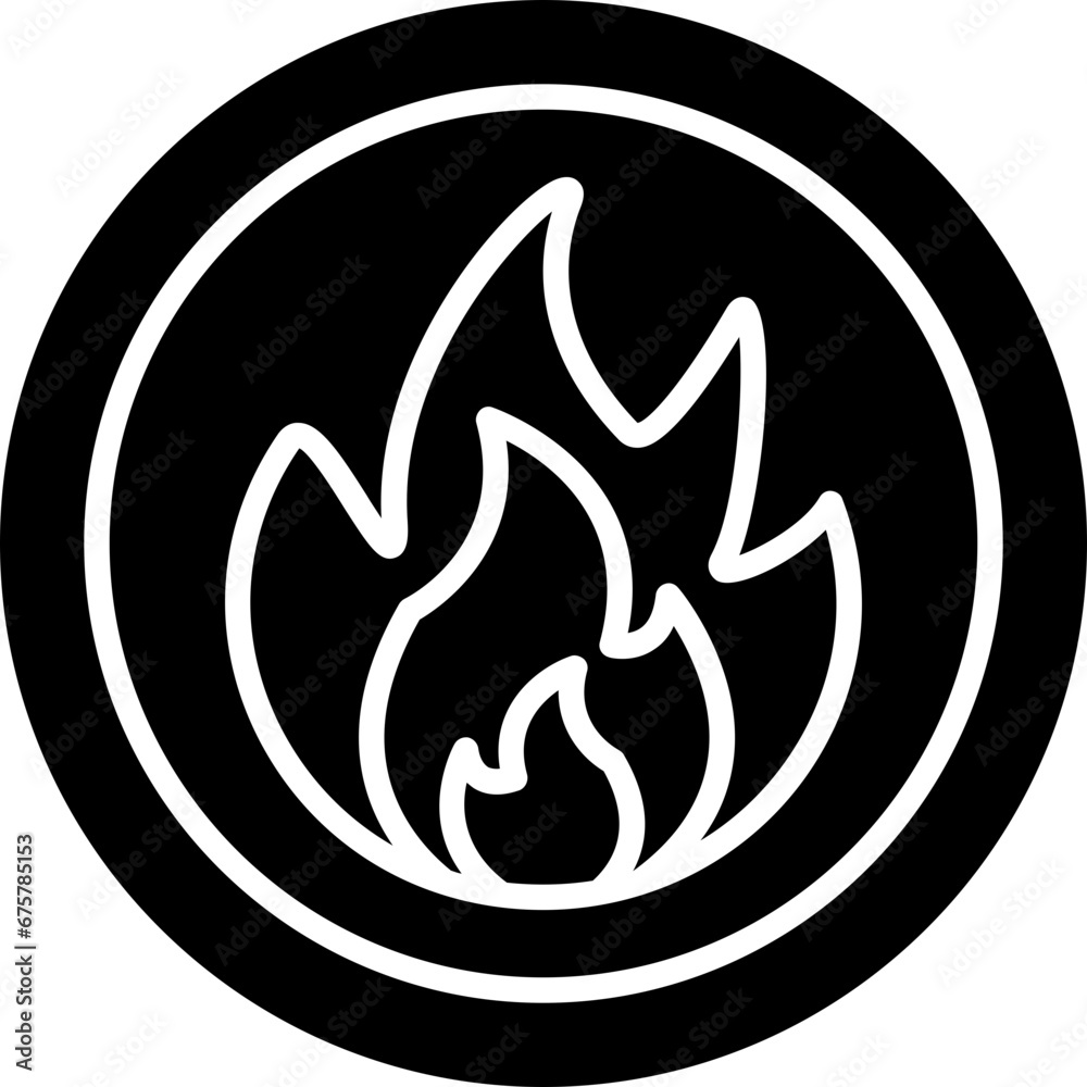 Flammable Icon Flammable Icon
