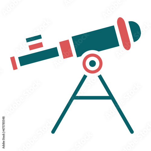 Vector Design Telescope Icon Style