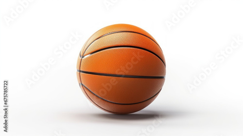 One basketball ball on isolated white background © เลิศลักษณ์ ทิพชัย