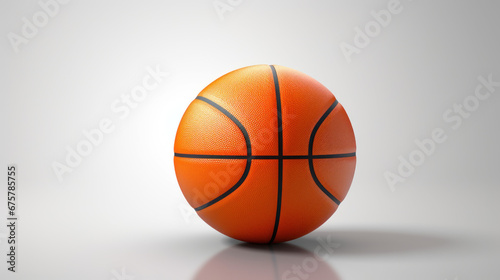 One basketball ball on isolated white background © เลิศลักษณ์ ทิพชัย