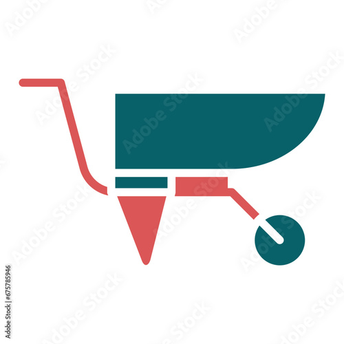 Vector Design Wheelbarrow Icon Style