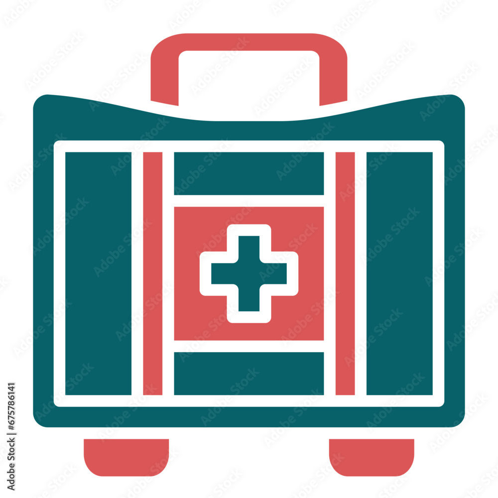 Obraz premium Vector Design First Aid Kit Icon Style