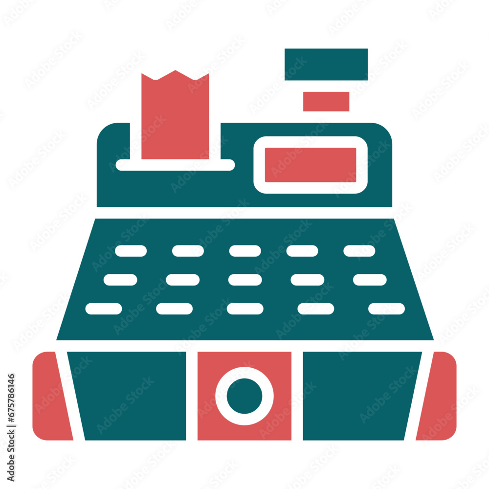 Vector Design Cash Register Icon Style Vector Design Cash Register Icon Style