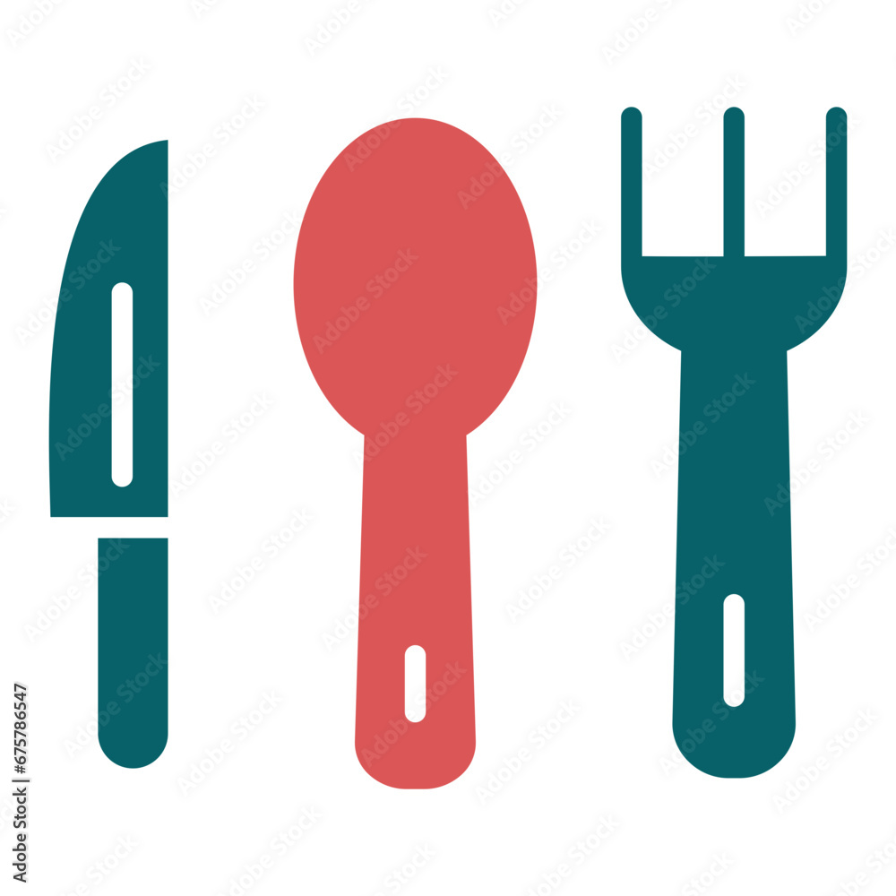 Vector Design Cutlery Icon Style Vector Design Cutlery Icon Style