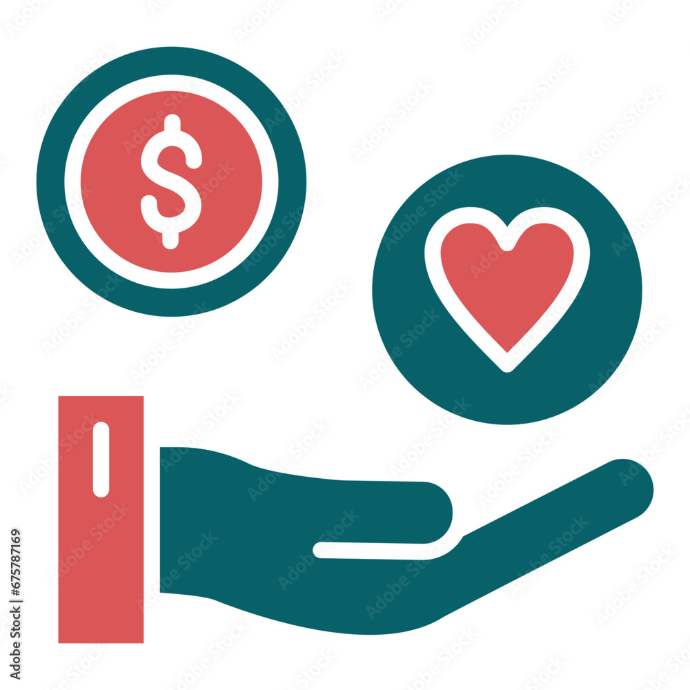 Vector Design Philanthropy Icon Style Vector Design Philanthropy Icon Style