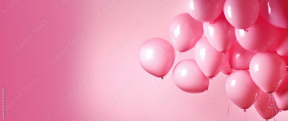 pink balloon background. 