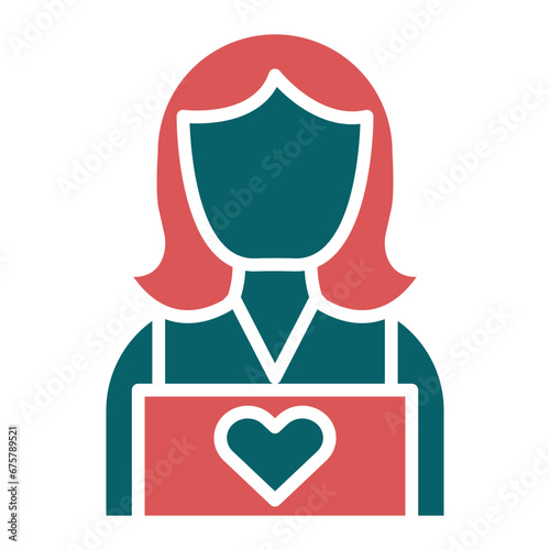 Vector Design Child Caretaker Icon Style