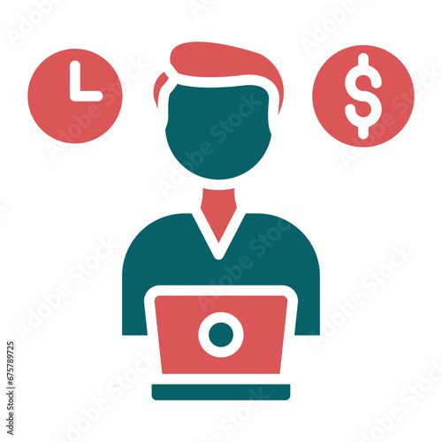Vector Design Freelancing Icon Style