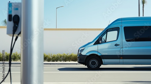 Green Delivery Solutions. Fully Electric Van. EV shipping truck.