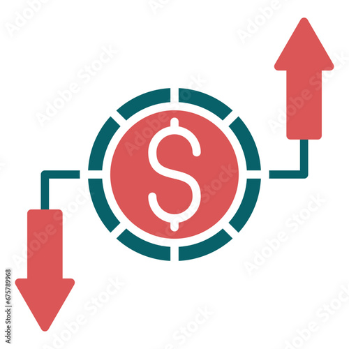 Vector Design Budget Breakdown Icon Style
