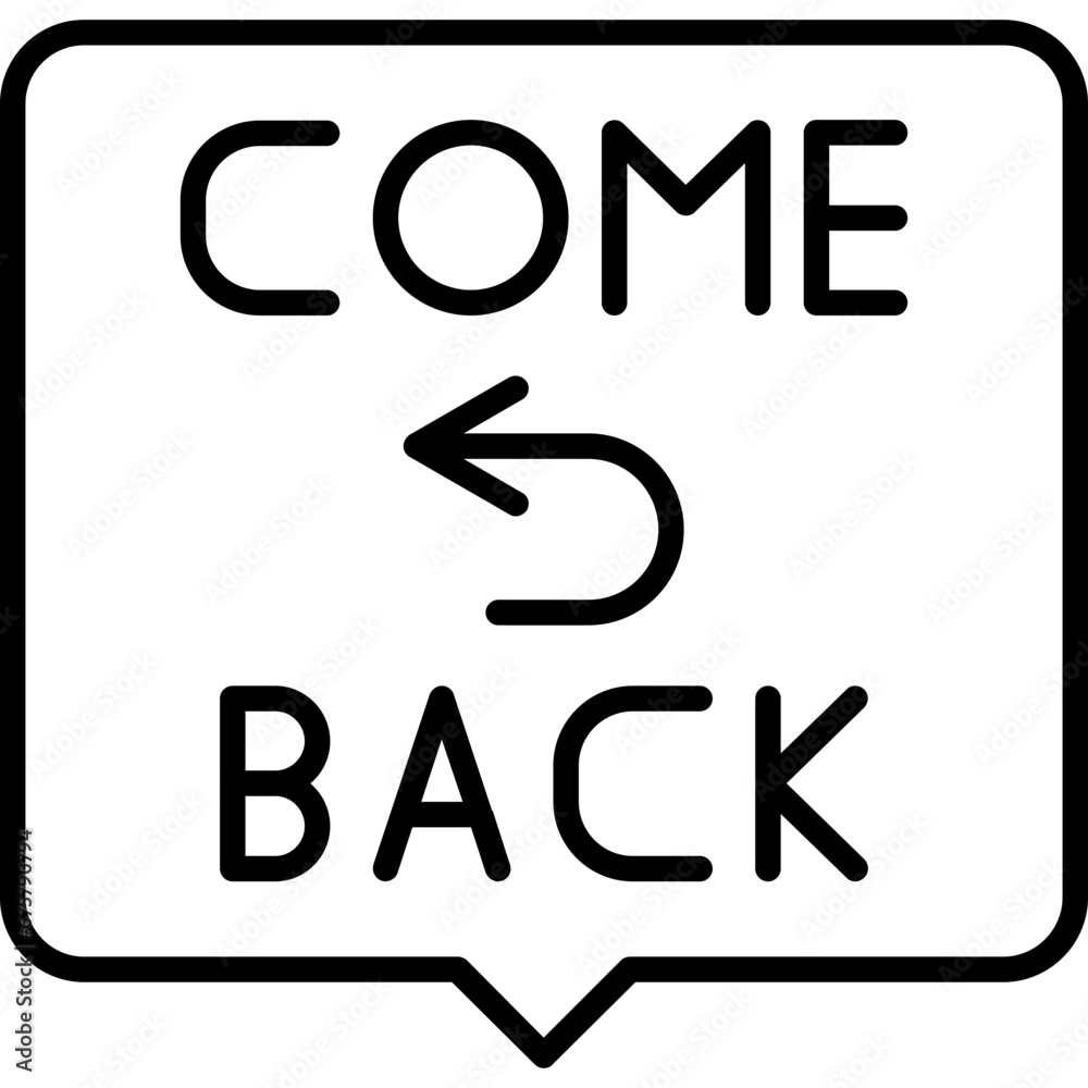 Come Back Icon Come Back Icon