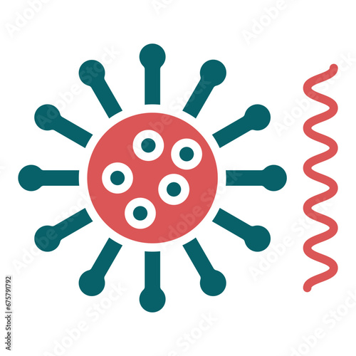 Vector Design Bacteria And Virus Icon Style