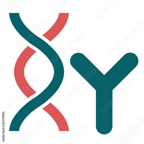 Vector Design Chromosome Icon Style