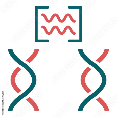 Vector Design Genetic Comparation Icon Style