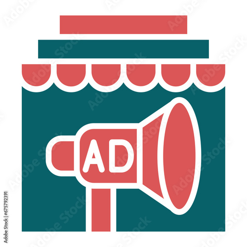 Vector Design In Store Ads Icon Style