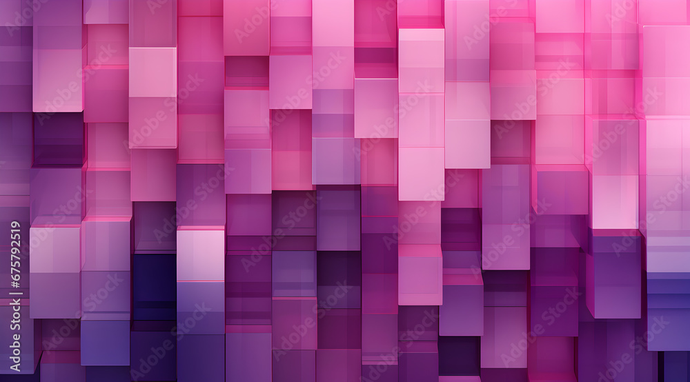 A dynamic geometric array of pink and purple squares creates a cool, modern textured background.
A dynamic geometric array of pink and purple squares creates a cool, modern textured background.