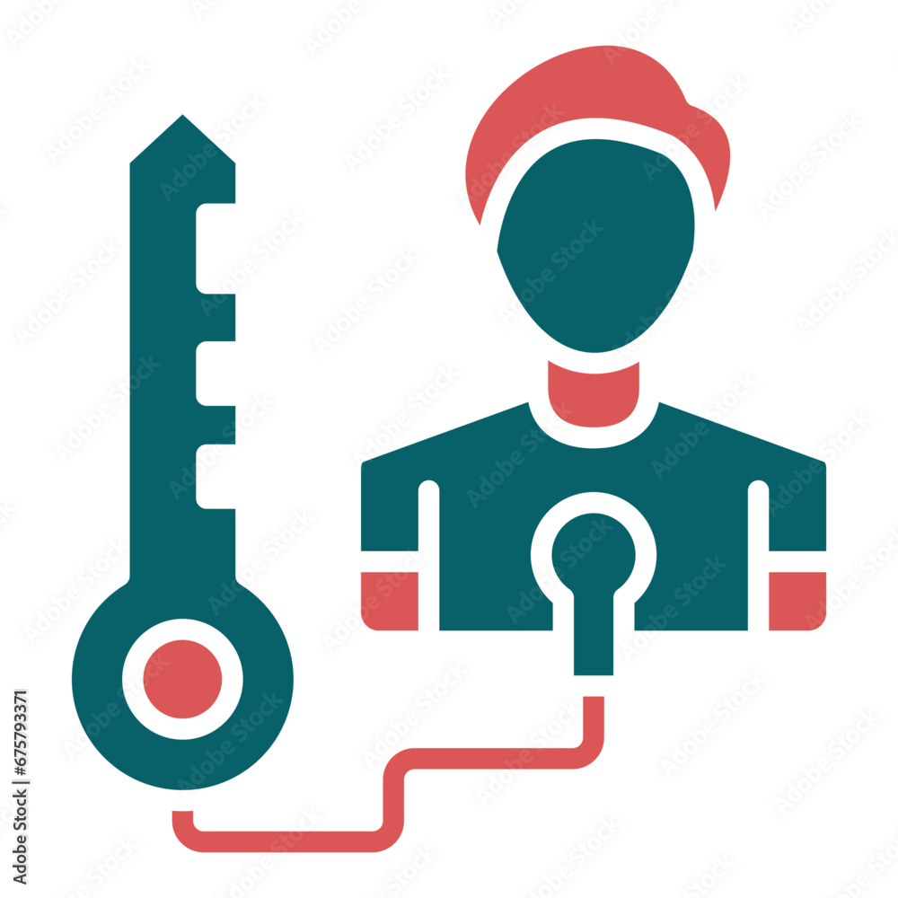 Vector Design Key Person Icon Style Vector Design Key Person Icon Style