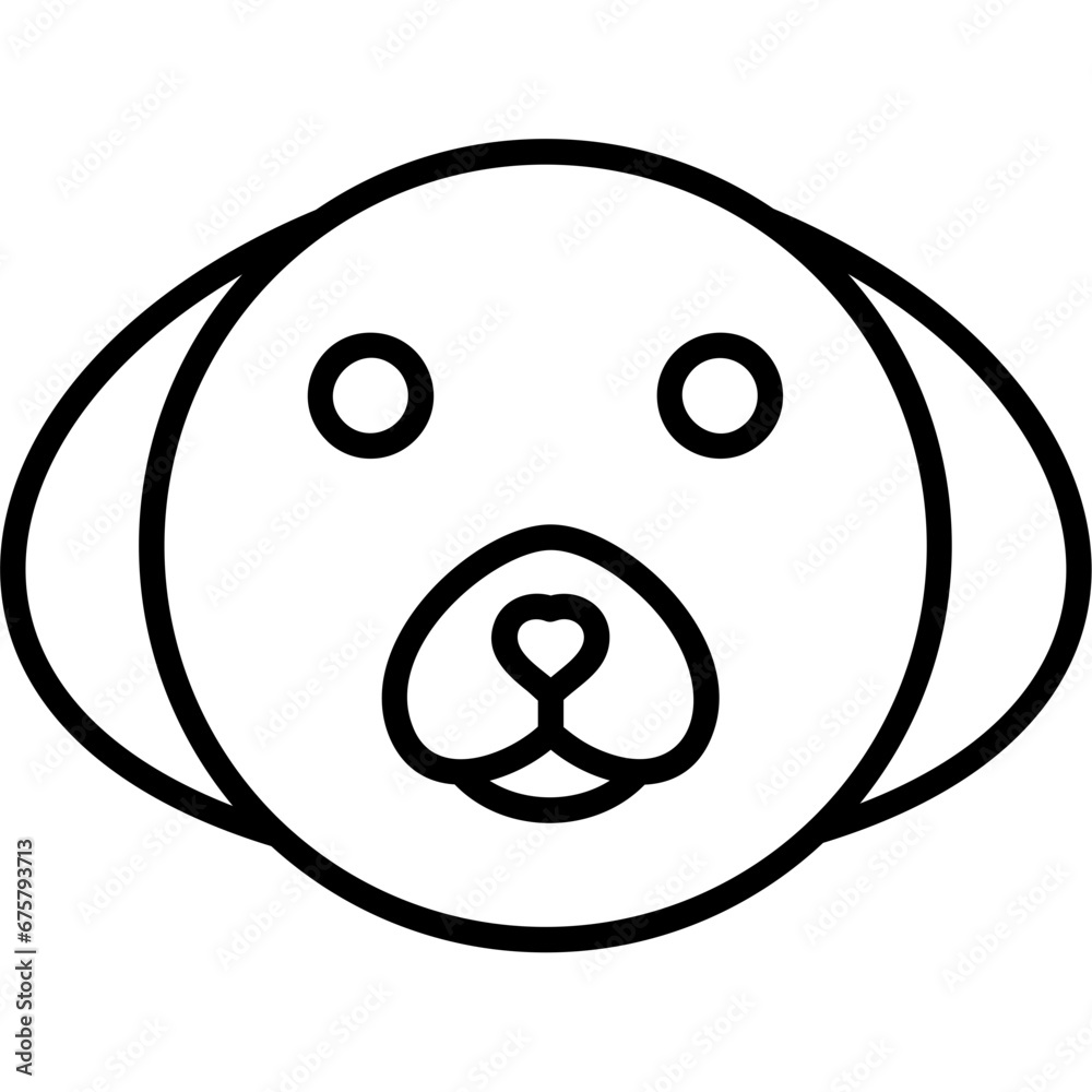 Fototapeta premium Bichon Frise Icon