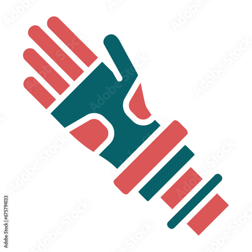 Vector Design Bionic Arm Icon Style