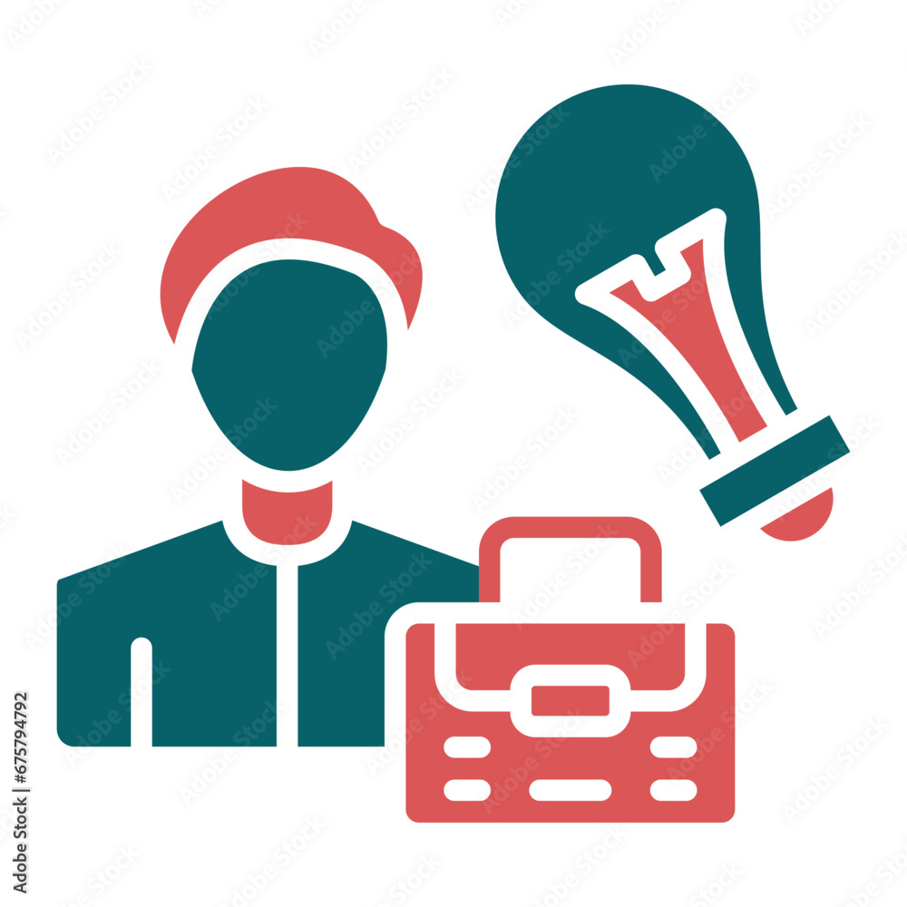 Vector Design Career Advice Icon Style