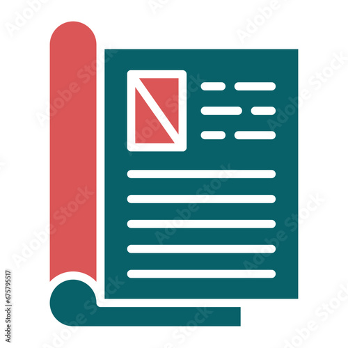 Vector Design Magazine Layout Icon Style