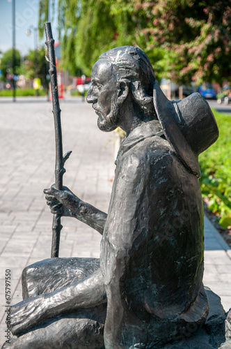 Statue of Saint James on the market square in Pakosc, Kuyavian-Pomeranian Voivodeship, Poland