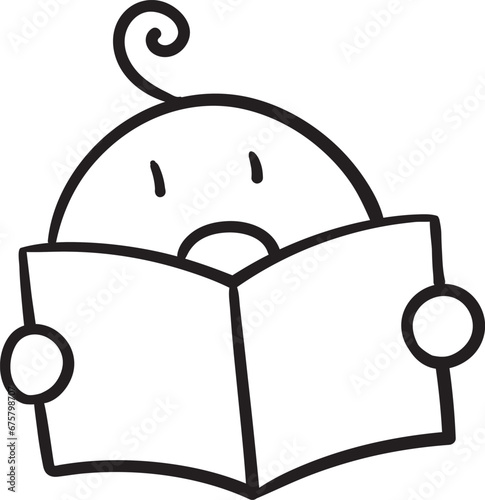 本を読んでいる子供