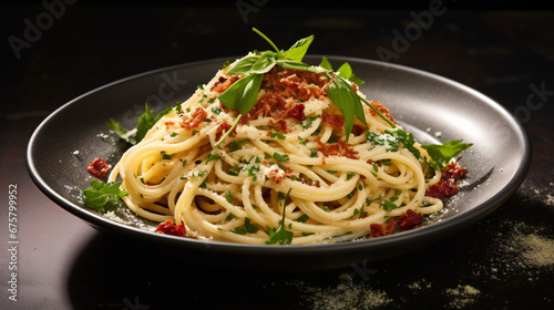 Pasta with basil