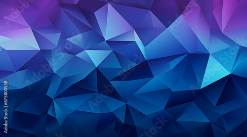 Sleek geometric triangles in varying shades of blue, creating a modern and dynamic abstract pattern. Widescreen background wallpaper