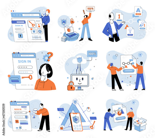 Cloud service vector illustration. Cloud storage provides reliable and accessible solution for data management Digital businesses thrive in web based ecosystem cloud services The cloud service