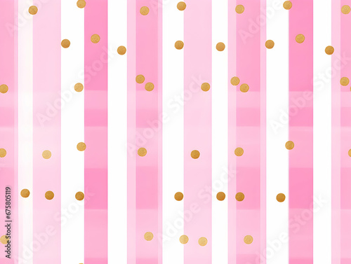 Elegant pink and gold striped background perfect for chic wallpaper or stylish graphic designs, seamless stripe pattern © mashimara