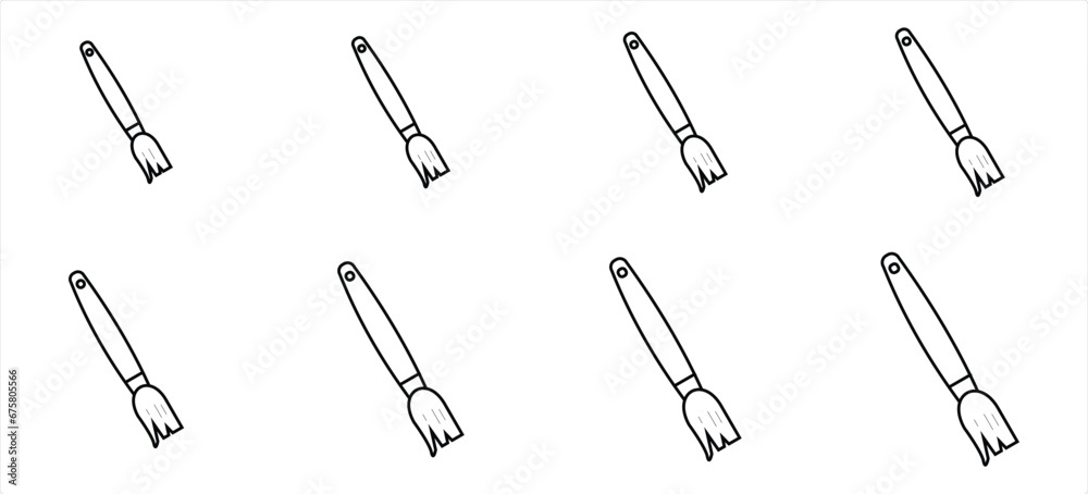 set of paintbrush