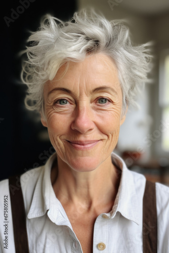 "Serene Portrait of Aging Beauty", Raw Selfies of random people