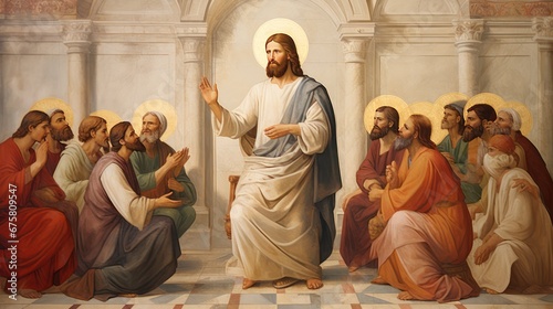 Jesus Teaching His Followers