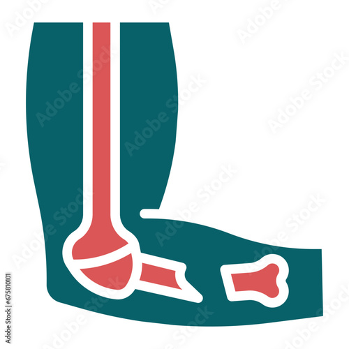 Broken Arm Icon Style