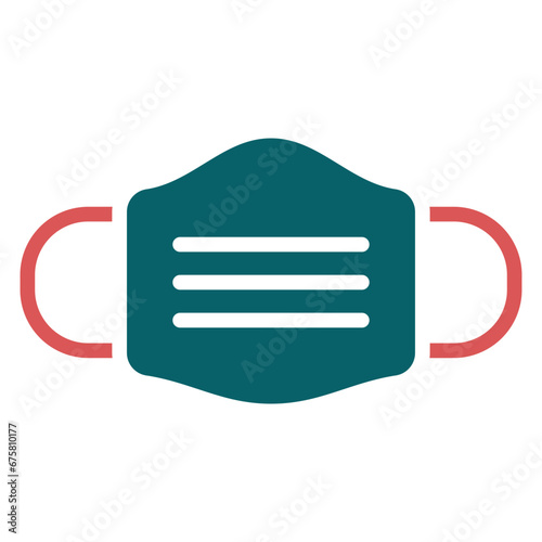 Face Mask Icon Style