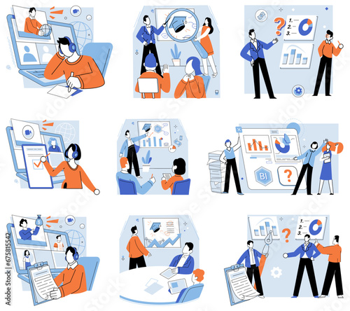 Corporate training vector illustration. Corporate training is essential for growth any business The course offered valuable insights into effective management techniques Education is lifelong process