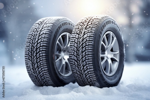 Winter tire close-up © Denis