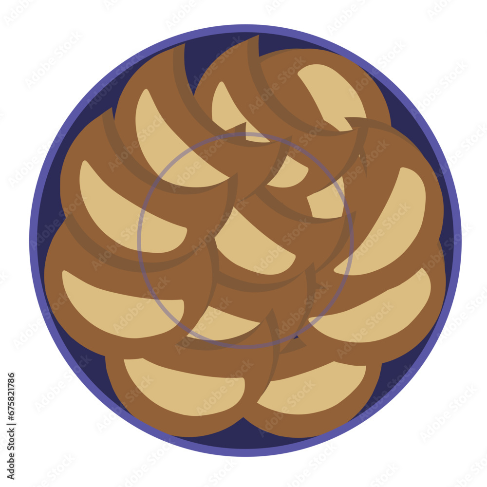 chocolate cookie with hazelnuts topping chocolate cookie with hazelnuts topping