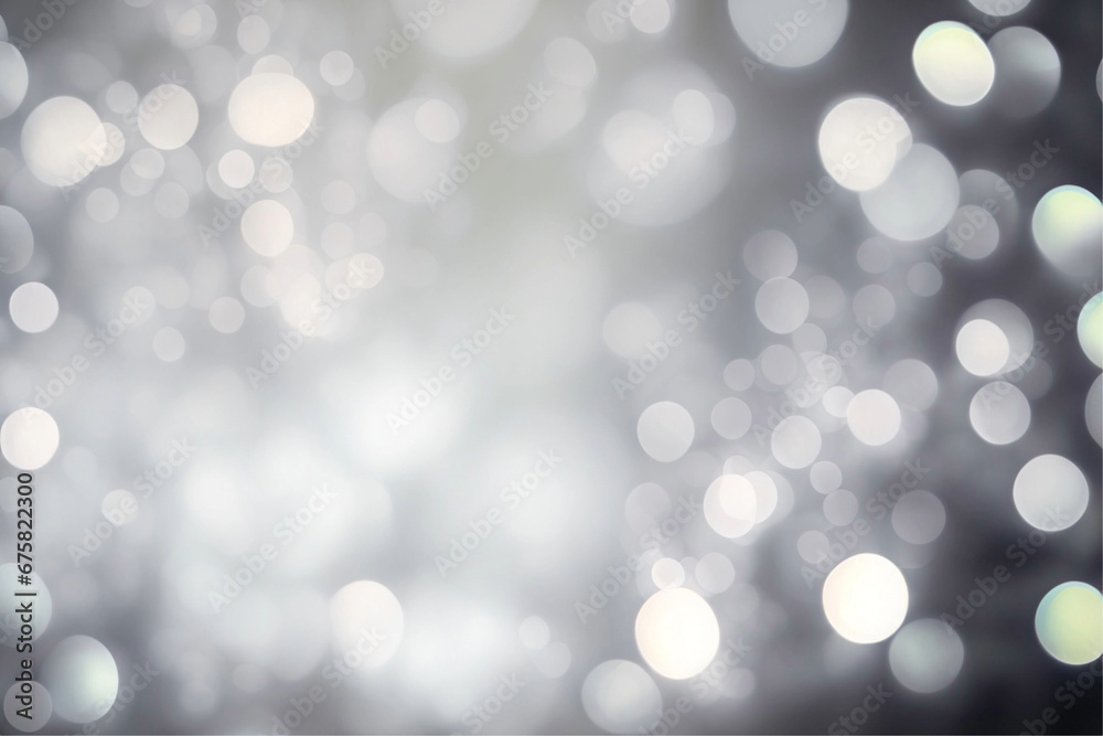 Fundo festivo prateado brilhante com bokeh. Fundo festivo prateado brilhante com bokeh.