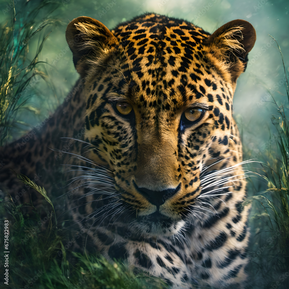 Obraz premium portrait of a leopard