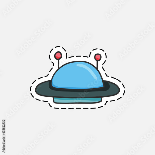ufo hand drawn icon