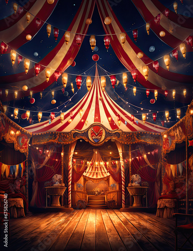 a background of a poster of a circus