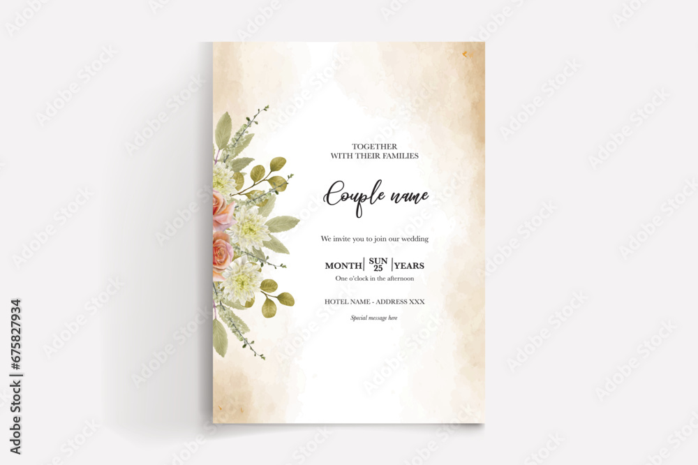 Shower bridal wedding invitation templates