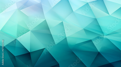 Soft blue icy polygonal triangles in a layered abstract design with a 3D look.